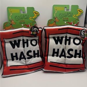 Dr. Seuss Red and White Who Hash Dog Toy